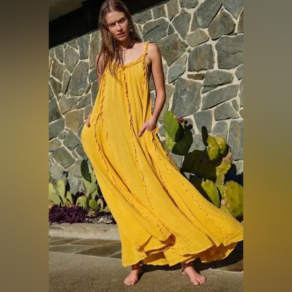 Free People McKinley Maxi Cotton Dress